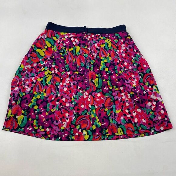 LILLY PULITZER Size 4 Wild Confetti CLOVER SKIRT Floral Pleated Pocket Stretch - Picture 6 of 6